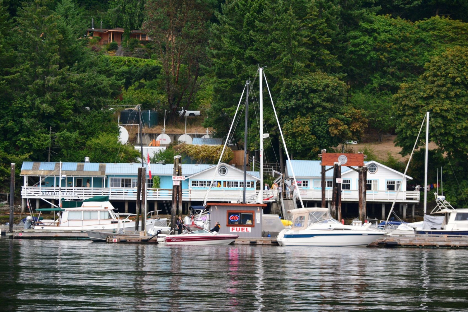 Montague, Galiano Island Three Mooring Options in One Harbour Freedom Marine