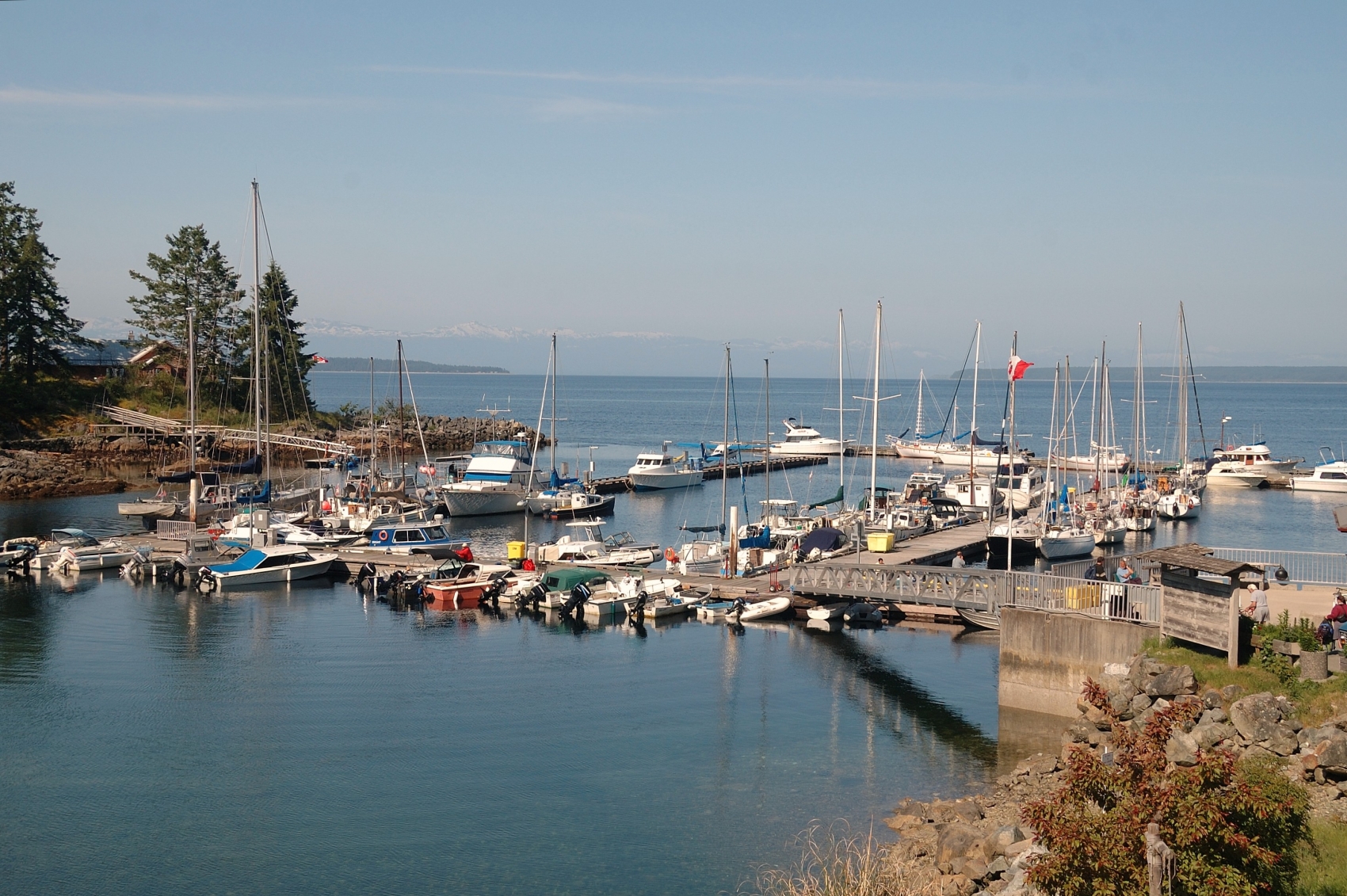Lund Harbour, British Columbia Cinnamon buns at the end of the road