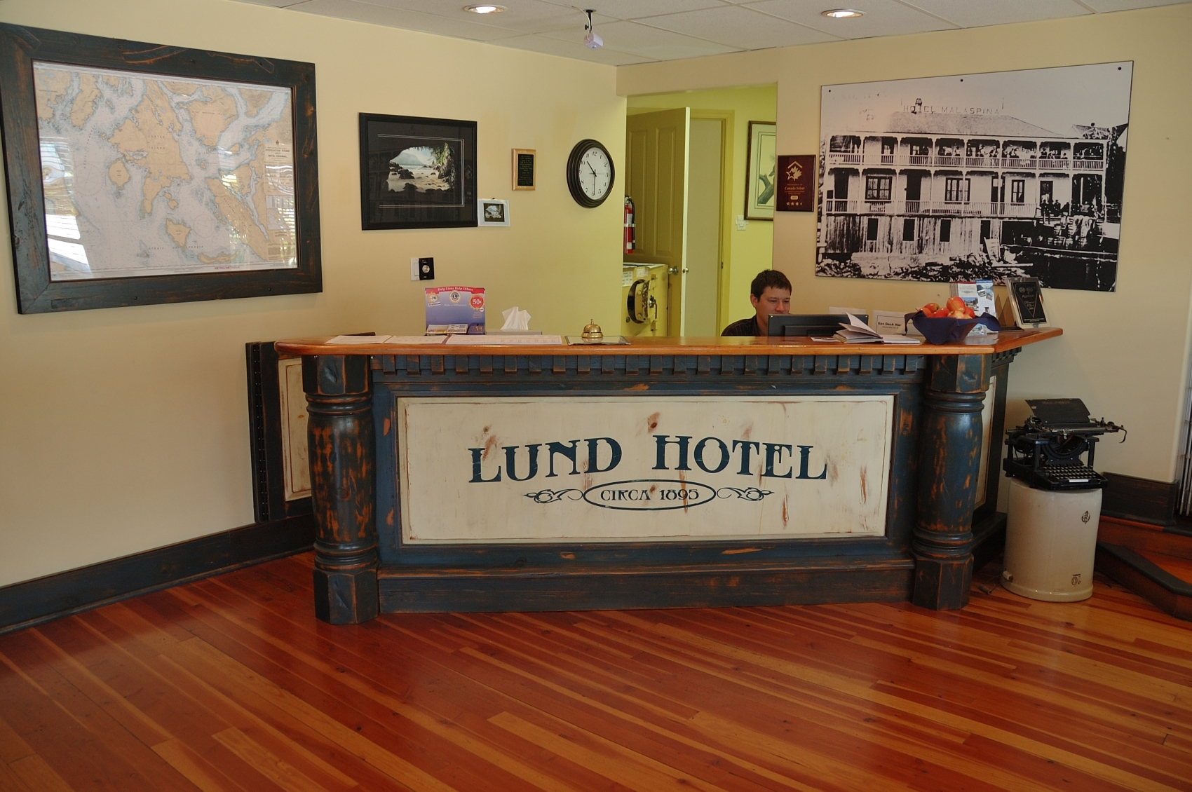 Lund Harbour, British Columbia Cinnamon buns at the end of the road