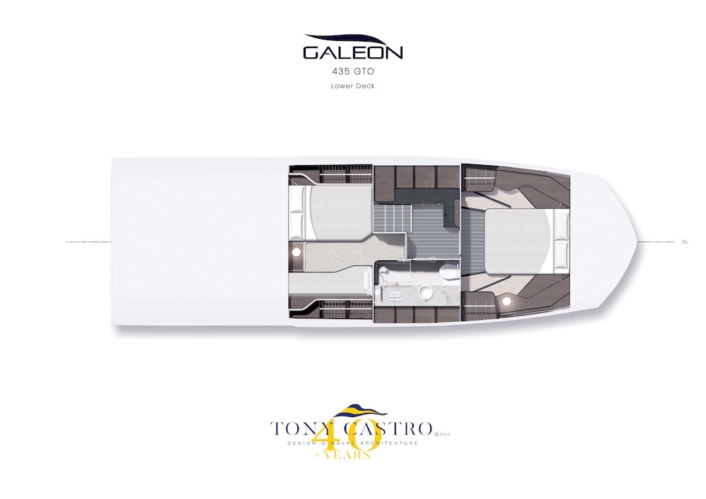 487 Galeon 435GTO Lower Deck - 10.11.2022-min