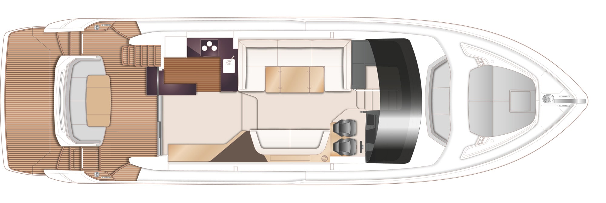 Princess F55 Boat Preview Plan mage