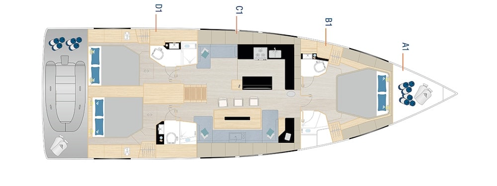 Hanse Sail Boat 360 Preview Image Plan