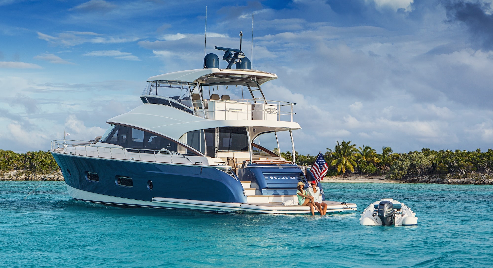 Riviera Boat Belize 66 Daybridge Anchored Preview Image