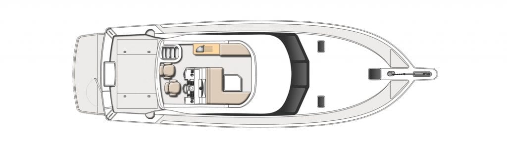 Riviera 43 Open Flybridge Preview Plan Image