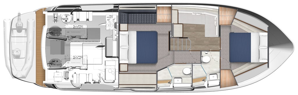 Riviera 4600 Sport Yacht Preview Plan Image