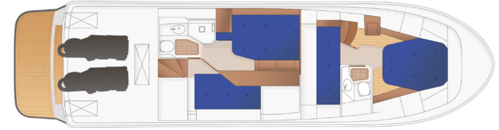 Targa 46 Boat Preview Image Plan