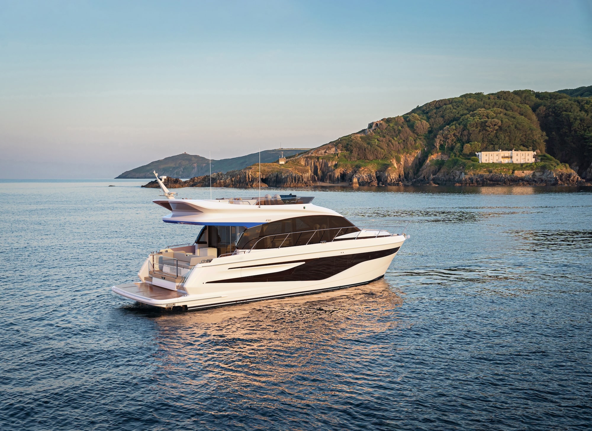 Princess F54 Preview Image on the water