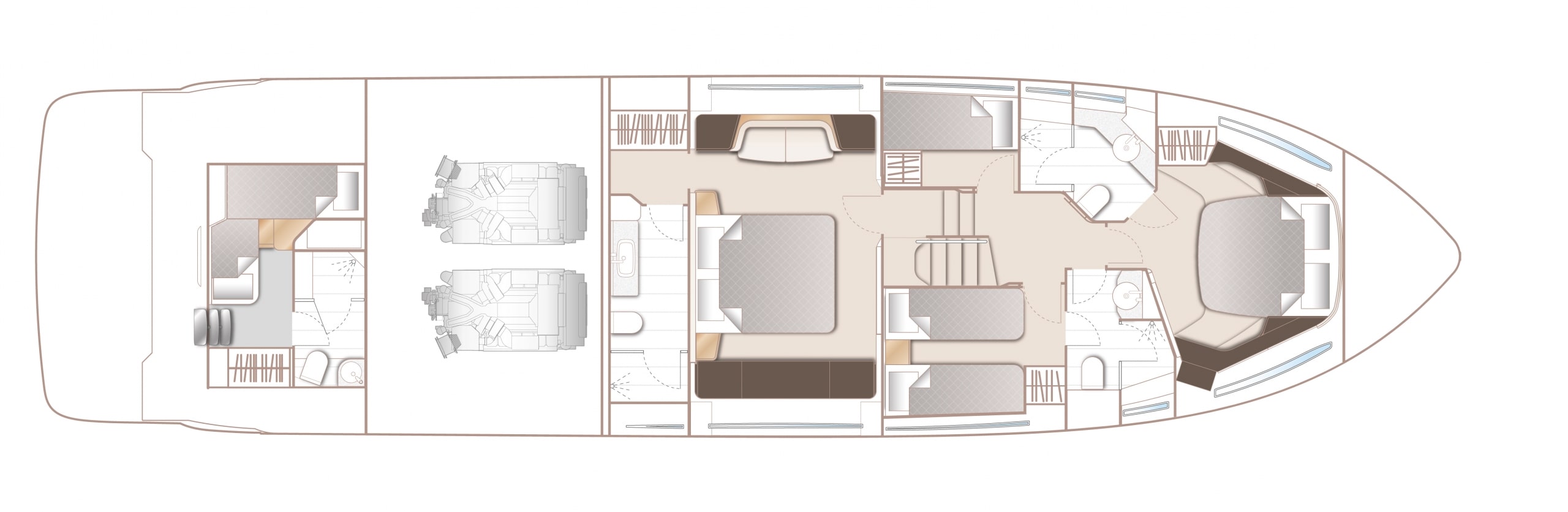 Princess F65 Boat Preview Plan Image