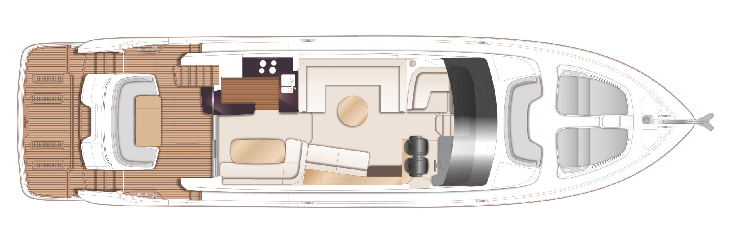 Princess F65 Boat Preview Plan Image
