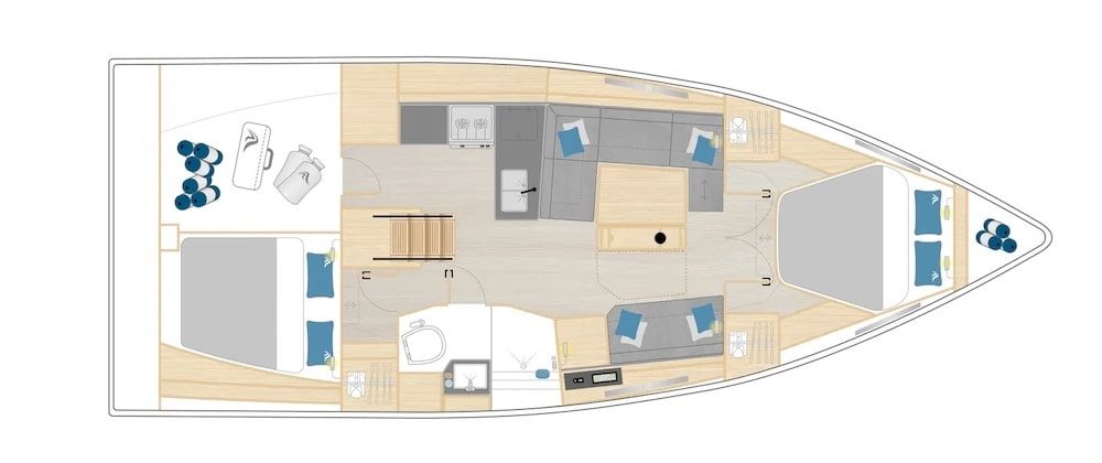 Hanse Sail Boat 360 ST Preview Image Plan
