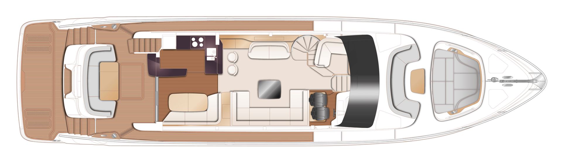 Princess Y72 Boat Preview Plan Image