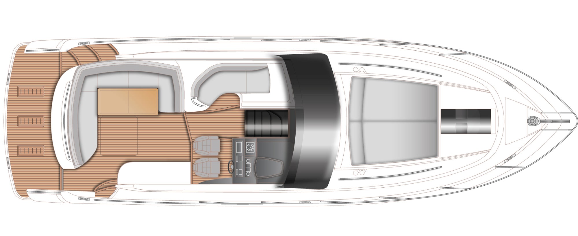 Princess V40 Boat Preview Plan Image