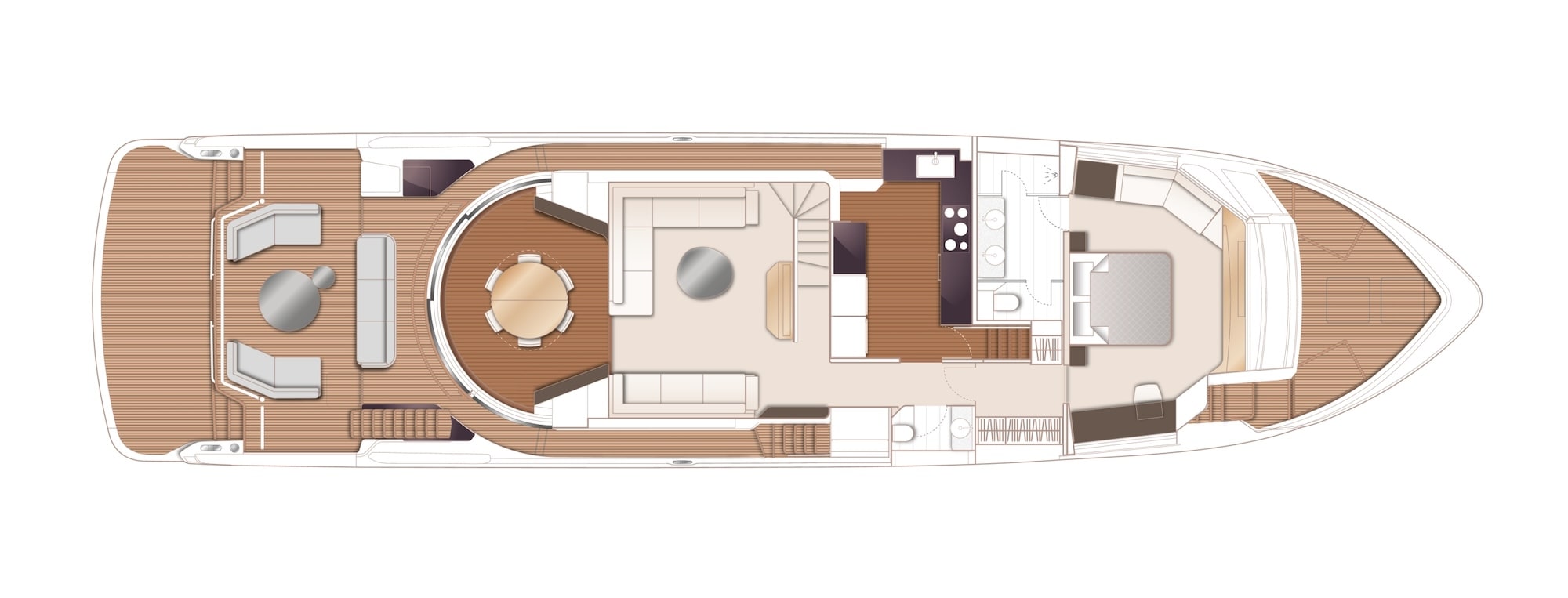 Princess X90 Boat Preview Plan Image