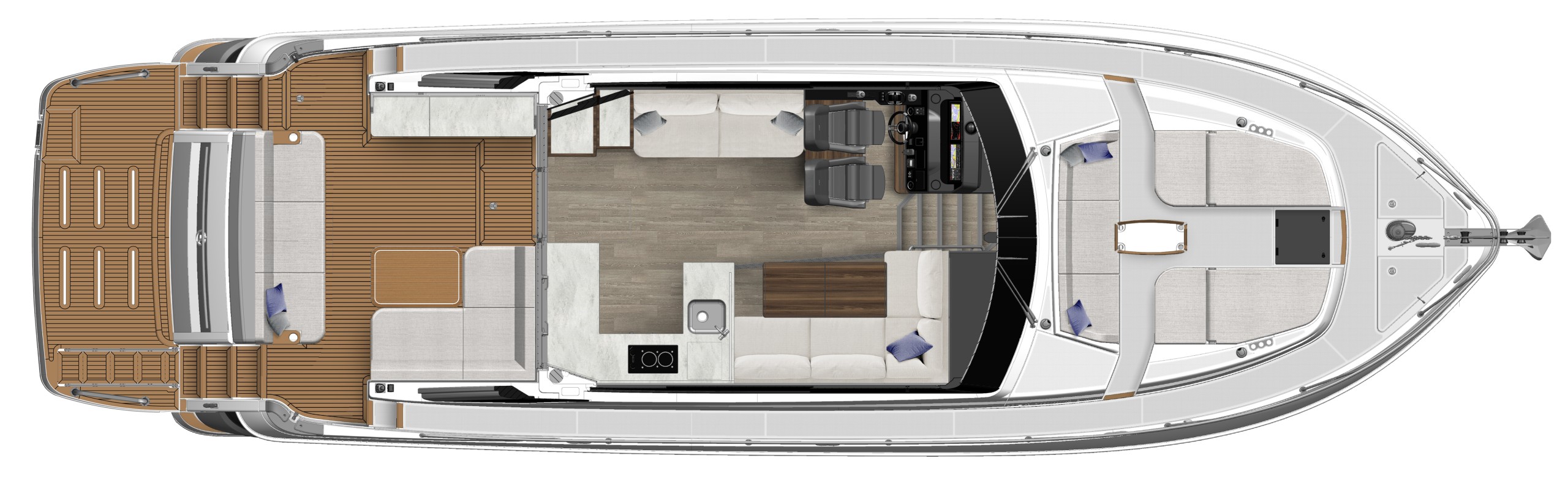 Riviera 5000 Sport Yacht PE Saloon